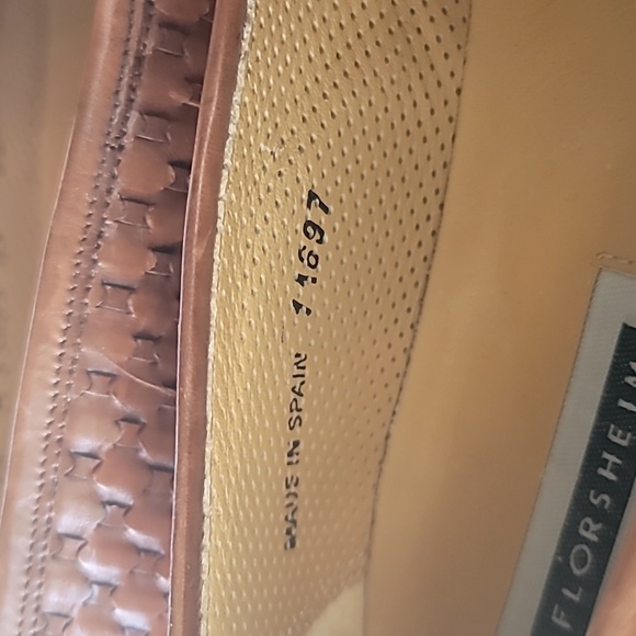 Florsheim Men's Shoes Size 10 Royal Imperial Brown Woven Leather Vintage Loafer - Picture 5 of 9